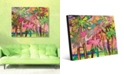Creative Gallery Palms in Lime Pink Abstract 24" x 36" Acrylic Wall Art Print